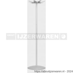 Hermeta 2258 vrijstaande garderobe kapstok Gardelux Gear zwart - W20101483 - afbeelding 1