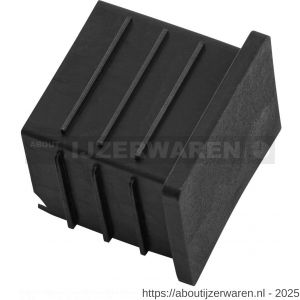 Hermeta 3005 zitbank steun eind voor bankprofiel 3000 zwart - W20101349 - afbeelding 1