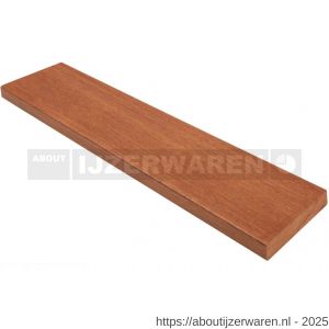 Hermeta 3007 zitbank zitdeel hout 90x25 mm meranti hardhout per meter - W20101350 - afbeelding 1