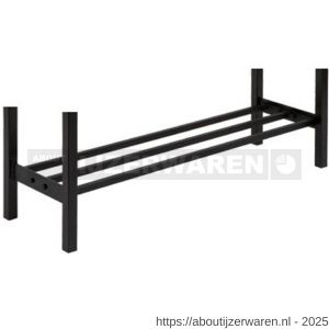 Hermeta 3010 zitbank schoenenrek 97 cm zwart - W20101353 - afbeelding 1