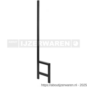 Hermeta 3075 zitbank banksteun Gardelux type 5 Gardelux vrijstaand zwart - W20101356 - afbeelding 1