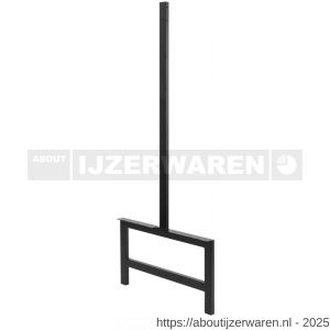 Hermeta 3076 zitbank banksteun Gardelux type 6 Gardelux vrijstaand zwart - W20101357 - afbeelding 1