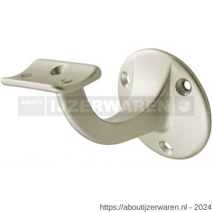 Hermeta 3500 leuninghouder 65 mm holzadel nieuw zilver EAN sticker - W20100834 - afbeelding 1