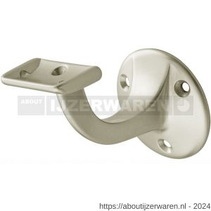 Hermeta 3502 leuninghouder 65 mm vlakzadel nieuw zilver EAN sticker - W20100843 - afbeelding 1