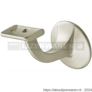 Hermeta 3503 leuninghouder 65 mm vlakzadel M8 nieuw zilver EAN sticker - W20100848 - afbeelding 1