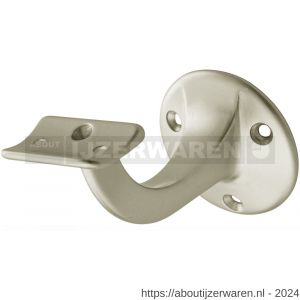 Hermeta 3505 leuninghouder 75 mm holzadel nieuw zilver EAN sticker - W20100853 - afbeelding 1