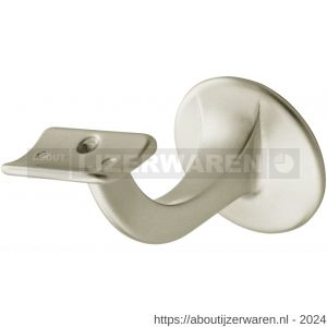 Hermeta 3506 leuninghouder 75 mm holzadel M8 nieuw zilver EAN sticker - W20100857 - afbeelding 1