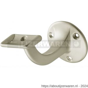 Hermeta 3507 leuninghouder 75 mm vlakzadel nieuw zilver EAN sticker - W20100861 - afbeelding 1