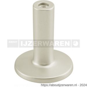 Hermeta 3511 leuninghouder rozet met vaste zuil 71 mm nieuw zilver - W20100928 - afbeelding 1