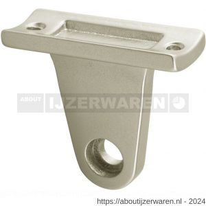 Hermeta 3521 leuninghouder zadel voor ronde leuning nieuw zilver - W20100976 - afbeelding 1