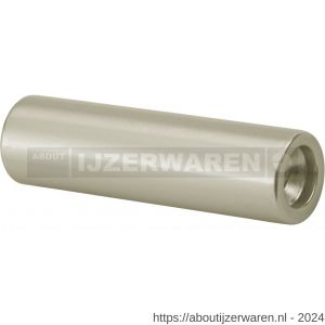 Hermeta 3531 leuninghouder zuil D=20 mm L=71 mm 2x M8 nieuw zilver EAN sticker - W20101006 - afbeelding 1