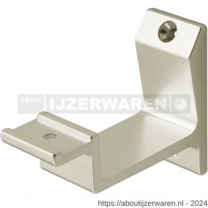 Hermeta 3540 leuninghouder vlakzadel opschroevend nieuw zilver EAN sticker - W20100882 - afbeelding 1