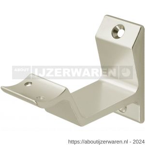 Hermeta 3542 leuninghouder holzadel opschroevend nieuw zilver - W20100890 - afbeelding 1