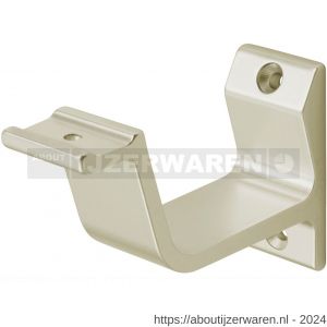 Hermeta 3550 leuninghouder vlakzadel profiel opschroevend nieuw zilver EAN sticker - W20101438 - afbeelding 1