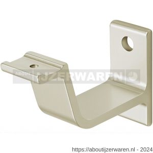 Hermeta 3551 leuninghouder vlakzadel profiel stok M8 nieuw zilver - W20101500 - afbeelding 1