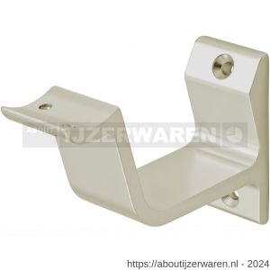 Hermeta 3552 leuninghouder holzadel profiel opschroevend nieuw zilver - W20101453 - afbeelding 1