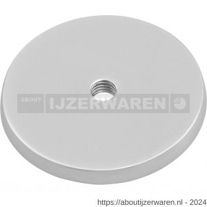 Hermeta 3564 leuninghouder rozet 60 mm met gat 8,5 mm naturel EAN sticker - W20100961 - afbeelding 1