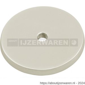 Hermeta 3564 leuninghouder rozet 60 mm met gat 8,5 mm nieuw zilver - W20100960 - afbeelding 1