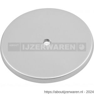 Hermeta 3566 leuninghouder rozet 82 mm met gat 8,5 mm naturel EAN sticker - W20100969 - afbeelding 1