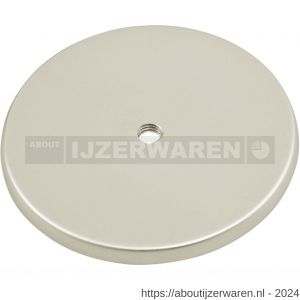 Hermeta 3566 leuninghouder rozet 82 mm met gat 8,5 mm nieuw zilver - W20100968 - afbeelding 1