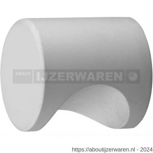 Hermeta 3732 cilinder meubelknop 25x26 mm M4 mat naturel EAN sticker - W20101780 - afbeelding 1