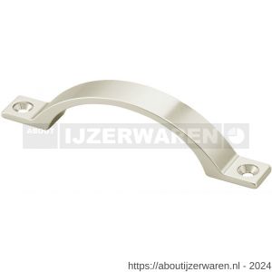 Hermeta 4221 hand- en meubelgreep 96 mm opschroevend nieuw zilver EAN sticker - W20101138 - afbeelding 1