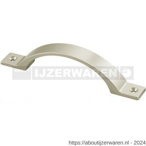 Hermeta 4222 hand- en meubelgreep 128 mm opschroevend nieuw zilver - W20101140 - afbeelding 1