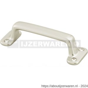 Hermeta 4255 hand- en meubelgreep 110 mm opschroevend nieuw zilver EAN sticker - W20101175 - afbeelding 1