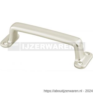 Hermeta 4257 hand- en meubelgreep 160 mm opschroevend nieuw zilver EAN sticker - W20101181 - afbeelding 1