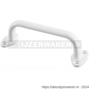 Hermeta 4265 hand- en meubelgreep 195 mm opschroevend wit EAN sticker - W20101934 - afbeelding 1