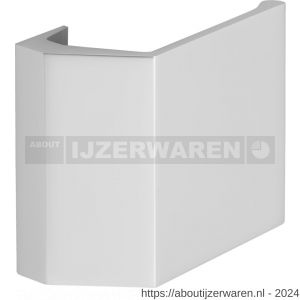 Hermeta 4300 deurduwer 80x90 mm 2x M6 naturel EAN sticker - W20100119 - afbeelding 1