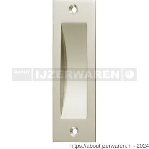 Hermeta 4556 schuifdeurkom 120x40 mm recht nieuw zilver EAN sticker - W20100190 - afbeelding 1