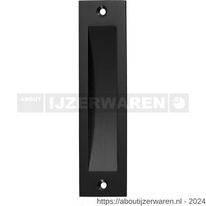 Hermeta 4558 schuifdeurkom 150x40 mm recht zwart EAN sticker - W20101976 - afbeelding 1