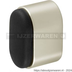 Hermeta 4700 deurbuffer ovaal 25 mm nieuw zilver - W20100087 - afbeelding 1