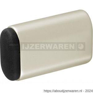 Hermeta 4704 deurbuffer ovaal 60 mm nieuw zilver - W20100097 - afbeelding 1