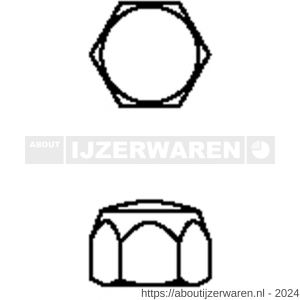 Hermeta 5855 dopmoer M6 nieuw zilver - W20100007 - afbeelding 2