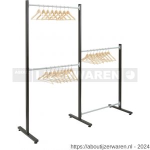 Hermeta 1346 garderobe aanbouw jassenrek 1 m zwart - W20101368 - afbeelding 2