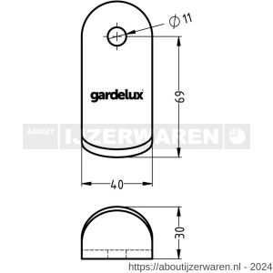 Hermeta 2252 garderobe Life Hook jashaak 1-tak voor staande kapstok 2250 mat naturel - W20101692 - afbeelding 2