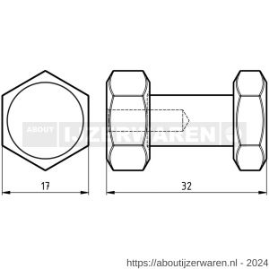 Hermeta X'Tenz X002 haak Ctrl Bolt S handdoekhaak mat zwart set 3 stuks - W20101749 - afbeelding 2