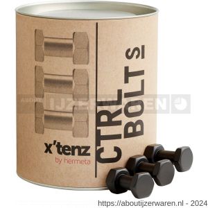 Hermeta X'Tenz X002 haak Ctrl Bolt S handdoekhaak mat zwart set 3 stuks - W20101749 - afbeelding 3