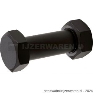 Hermeta X'Tenz X002 haak Ctrl Bolt XL handdoekhaak mat zwart - W20101750 - afbeelding 1