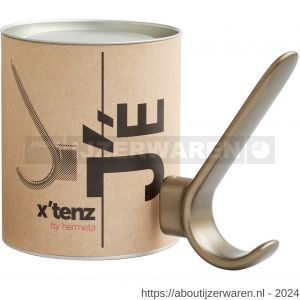 Hermeta X'Tenz X003 garderobe hoed- en jashaak enkel J'é brons - W20101755 - afbeelding 4