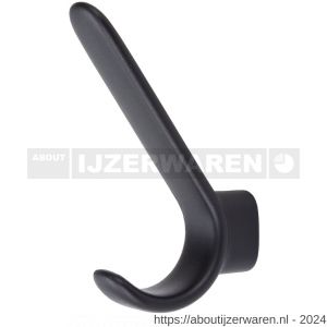 Hermeta X'Tenz X003 garderobe hoed- en jashaak enkel J'e anthrazyt RAL 7021 - W20101758 - afbeelding 4