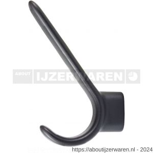 Hermeta X'Tenz X003 garderobe hoed- en jashaak enkel J'e anthrazyt RAL 7021 - W20101758 - afbeelding 5