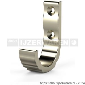 Hermeta X'Tenz X004 Wild Extrusion nummer 1 handdoekhaak medium nieuw zilver - W20101760 - afbeelding 1