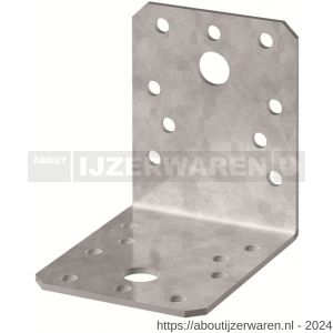 Vormann hoekverbinder met ril 70x70x55 mm RVS - W51000122 - afbeelding 1