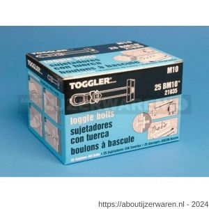 Toggler M10 RVS-25 hollewandanker M10 RVS 304 doos 25 stuks plaatdikte 10-64 mm - W32650048 - afbeelding 2