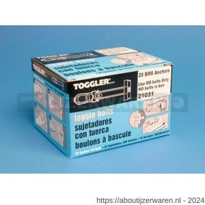 Toggler M8 RVS-25 hollewandanker M8 RVS 304 doos 25 stuks plaatdikte 10-64 mm - W32650047 - afbeelding 2