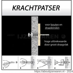 Toggler M8-25 hollewandanker M8 doos 25 stuks plaatdikte 10-64 mm - W32650043 - afbeelding 3