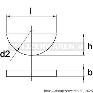 Kobout 76888ZW02005 spie halfrond DIN 6888 onbehandeld staal 2x5 - W50488805 - afbeelding 1
